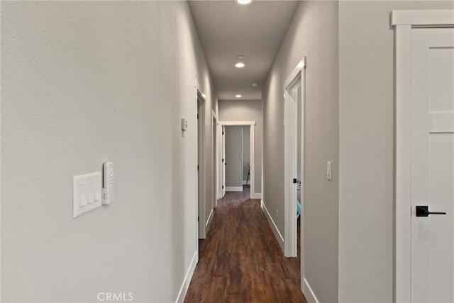 6169 Fern Ln, Paradise, CA 95969 - hall with recessed lighting and dark wood-style flooring
