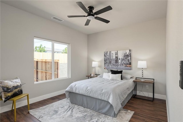 6169 Fern Ln, Paradise, CA 95969 - bedroom featuring wood finished floors and ceiling fan