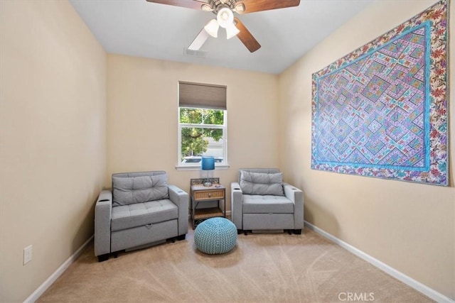 1061 Ford Dr, Nipomo, CA 93444 - sitting room featuring carpet floors and ceiling fan