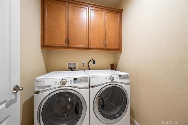 1061 Ford Dr, Nipomo, CA 93444 - washroom with cabinet space and separate washer and dryer