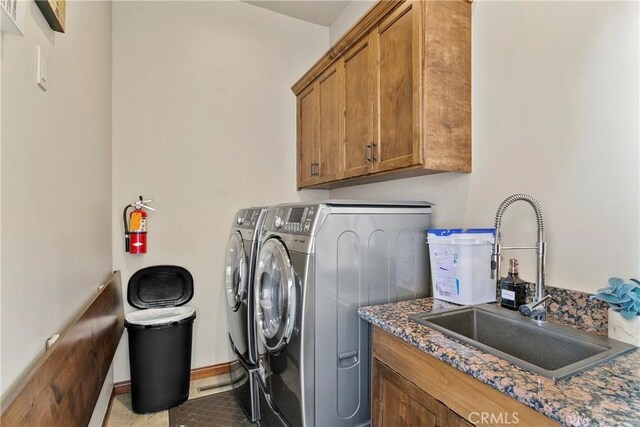 858 Fox Tower Way, Big Bear Lake, CA 92314 - washroom featuring cabinet space and separate washer and dryer