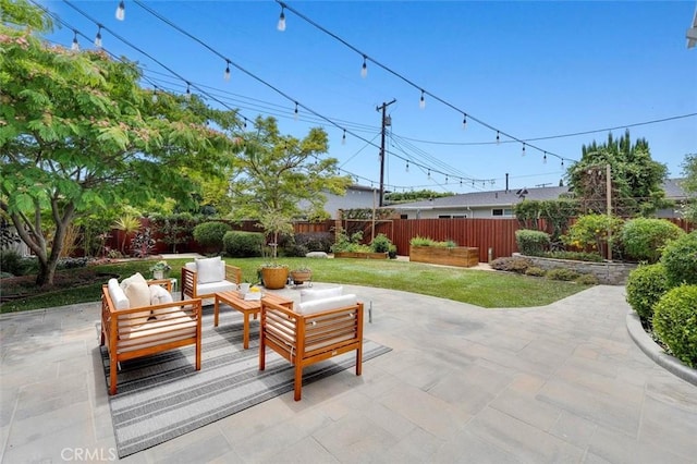 2322 246th St, Lomita, CA 90717 - fenced backyard with a patio area and an outdoor hangout area