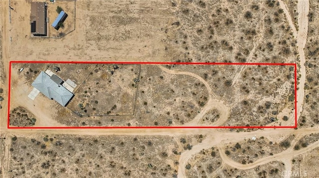 14480 Nevada Rd, Phelan, CA 92371 - map / location featuring property boundaries highlighted