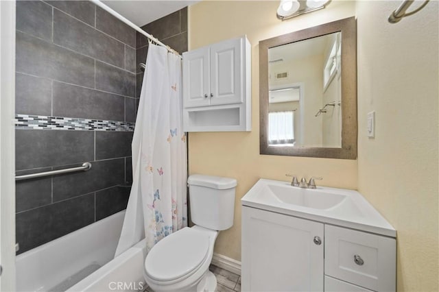 6838 Severn Dr, Paramount, CA 90723 - bathroom featuring vanity and shower / tub combo with curtain
