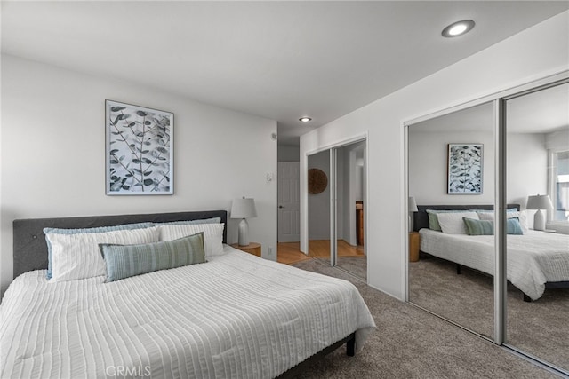 5650 Sumner Way Unit 309, Culver City, CA 90230 - carpeted bedroom with recessed lighting and multiple closets
