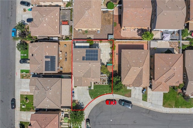 3739 Cherisa St, Perris, CA 92571 - aerial view of property and surrounding area with property boundaries highlighted