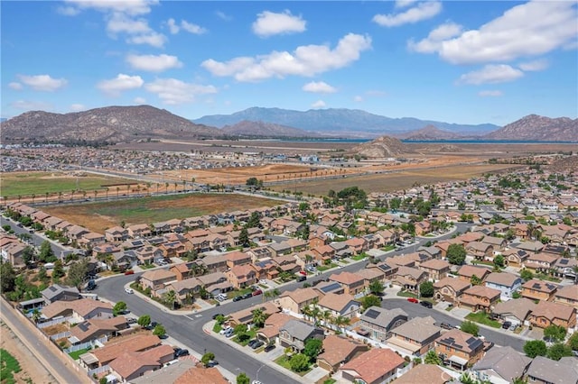 3739 Cherisa St, Perris, CA 92571 - aerial view of property's location featuring a mountainous background and nearby suburban area