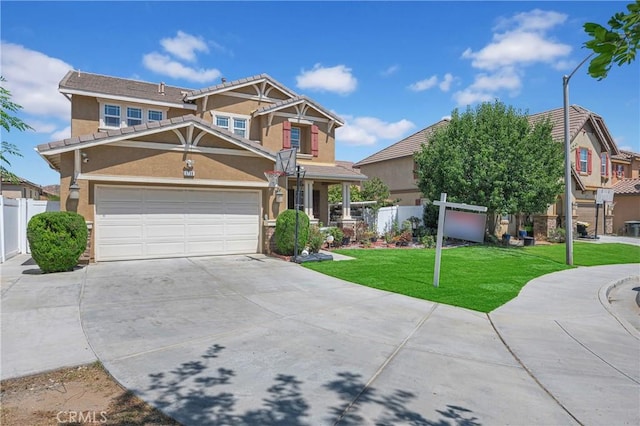 3739 Cherisa St, Perris, CA 92571 - view of front of home with stucco siding, concrete driveway, and a garage