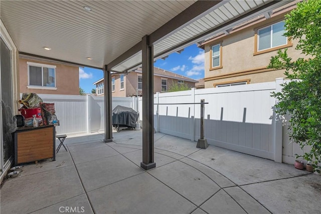 3739 Cherisa St, Perris, CA 92571 - fenced backyard featuring a patio area and area for grilling