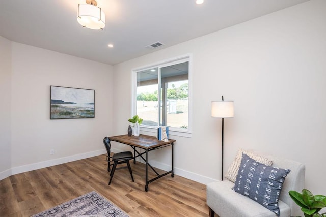 1904 Grey Rabbit Hollow Ln, Fallbrook, CA 92028 - office space featuring wood finished floors and recessed lighting