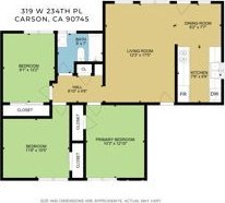 312 W 234th Pl, Carson, CA 90745 - view of room layout