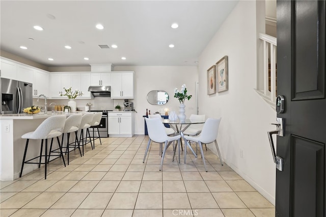 105 High Mdw, Lake Forest, CA 92610 - dining room with recessed lighting and light tile patterned flooring