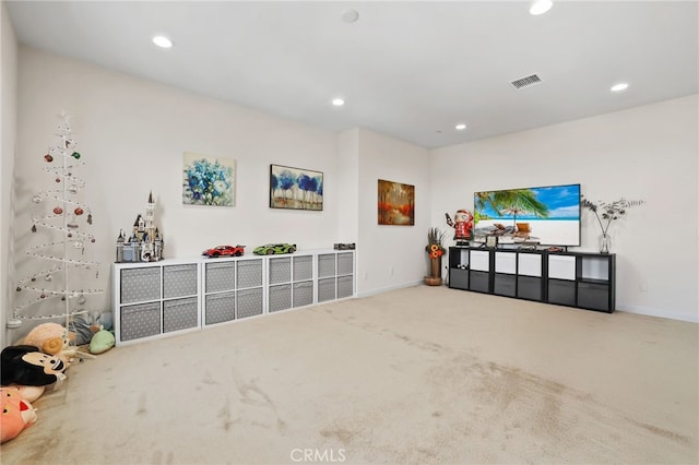 105 High Mdw, Lake Forest, CA 92610 - recreation room with carpet and recessed lighting