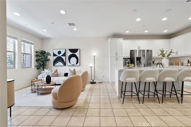 105 High Mdw, Lake Forest, CA 92610 - living area featuring recessed lighting and light tile patterned flooring