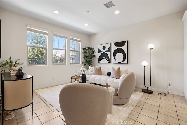 105 High Mdw, Lake Forest, CA 92610 - living room with light tile patterned floors and recessed lighting