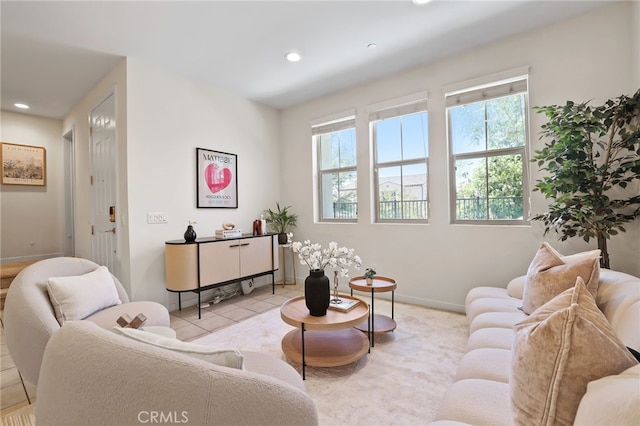 105 High Mdw, Lake Forest, CA 92610 - living room featuring recessed lighting and baseboards