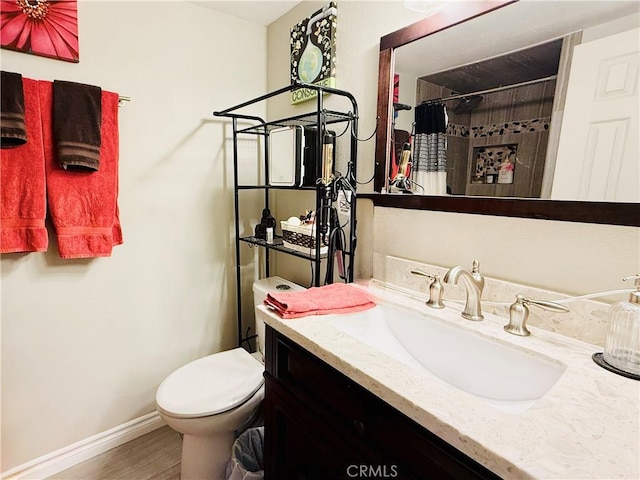 23821 Hillhurst Dr Unit 16, Laguna Niguel, CA 92677 - bathroom featuring vanity, a shower with curtain, and wood finished floors