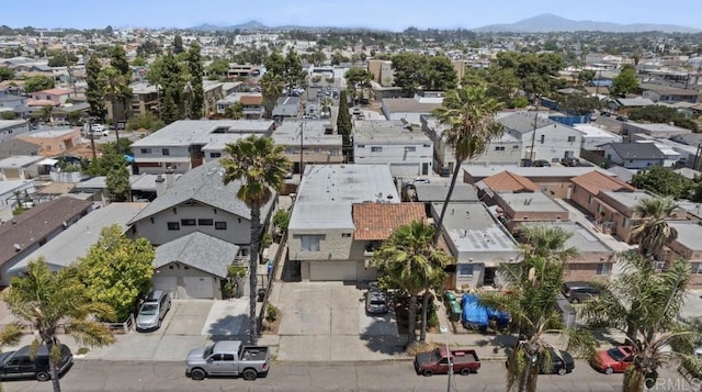 4139 46th St, San Diego, CA 92105 - aerial view of residential area featuring mountains