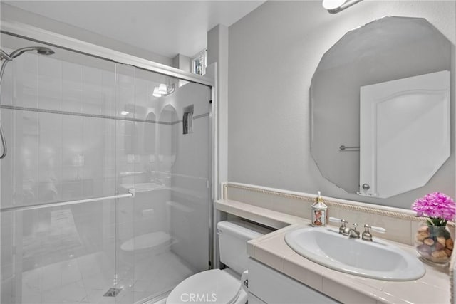 20704 Campania Ln, Porter Ranch, CA 91326 - bathroom featuring a stall shower and vanity