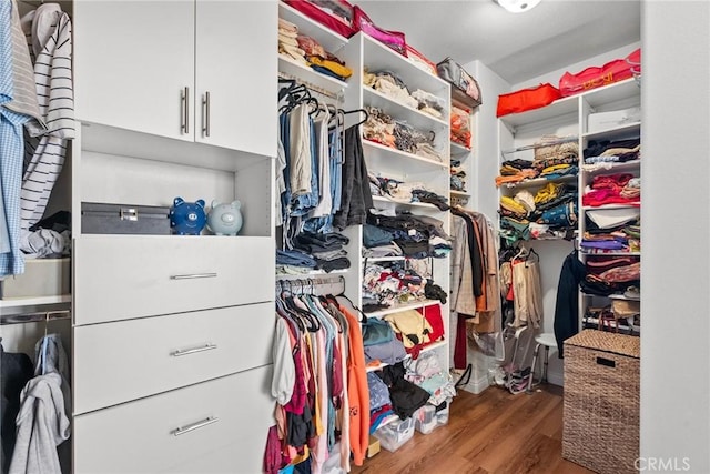 20704 Campania Ln, Porter Ranch, CA 91326 - spacious closet featuring wood finished floors