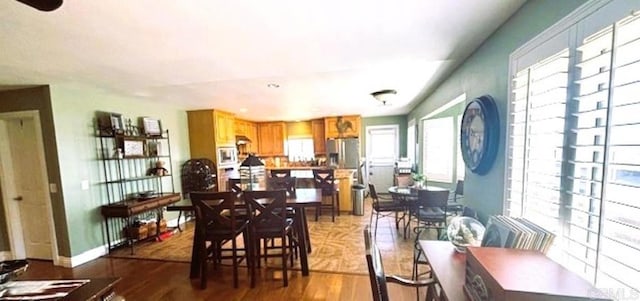 36485 Carney Rd, Valley Center, CA 92082 - dining area with light wood-style flooring and baseboards