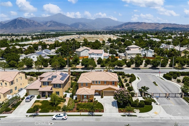 1568 Patterson Ranch Rd, Redlands, CA 92374 - aerial perspective of suburban area featuring a mountain backdrop