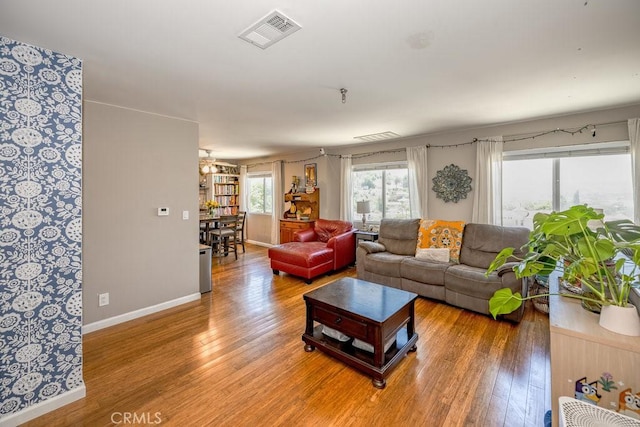 1134 N Rowan Ave, East Los Angeles, CA 90063 - living area with wood finished floors