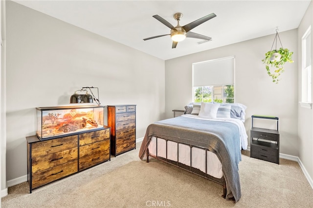 46287 Durango Dr, Temecula, CA 92592 - bedroom with carpet floors and ceiling fan