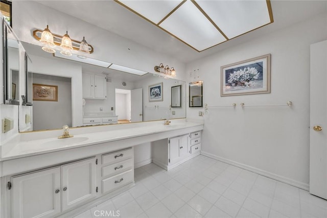2591 Braided Mane Dr, Diamond Bar, CA 91765 - full bath with double vanity and tile patterned floors