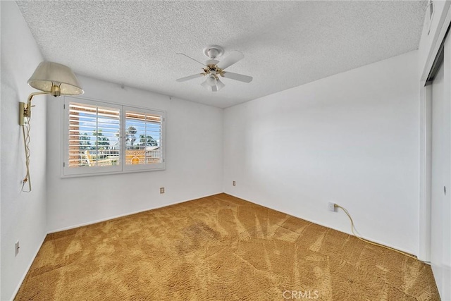 2591 Braided Mane Dr, Diamond Bar, CA 91765 - carpeted empty room featuring a ceiling fan and a textured ceiling