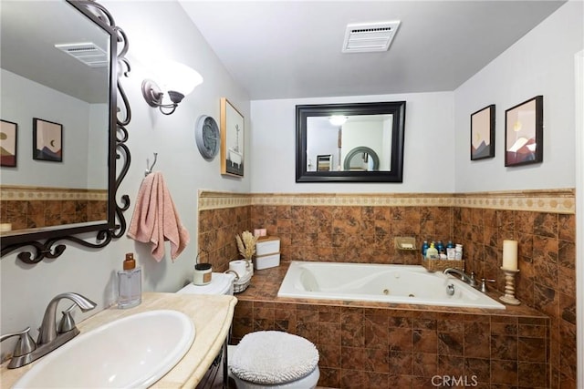 3380 E Date St, Brea, CA 92823 - bathroom with a tub with jets and vanity