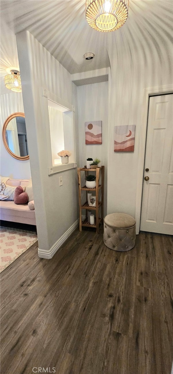 3380 E Date St, Brea, CA 92823 - hallway with wood finished floors and baseboards