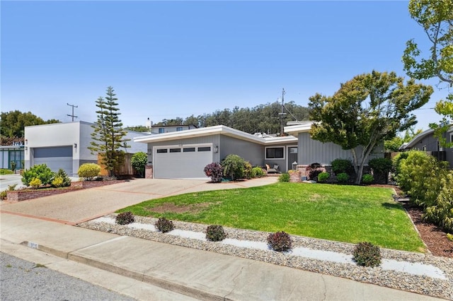 820 Robin Ln, Millbrae, CA 94030 - mid-century home featuring a front lawn, a garage, and concrete driveway