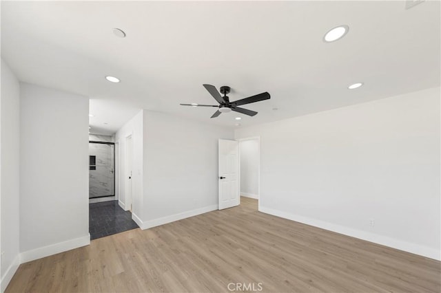58424 Canterbury St, Yucca Valley, CA 92284 - unfurnished room featuring recessed lighting, wood finished floors, and ceiling fan