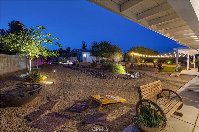 19420 Red Feather Rd, Apple Valley, CA 92307 - view of yard at night