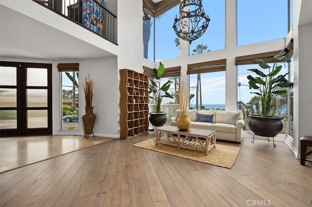 5390 Carlsbad Blvd, Carlsbad, CA 92008 - sunroom / solarium featuring french doors