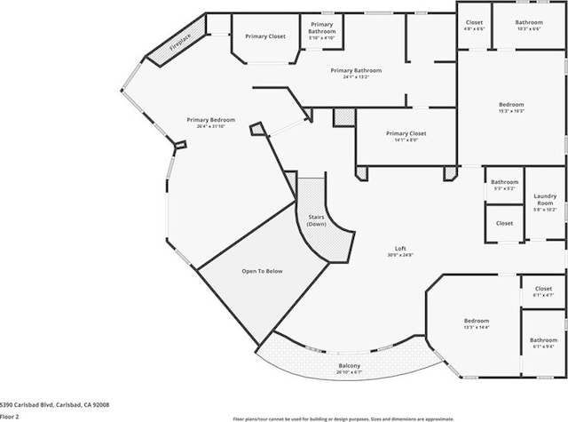 5390 Carlsbad Blvd, Carlsbad, CA 92008 - view of floor plan / room layout