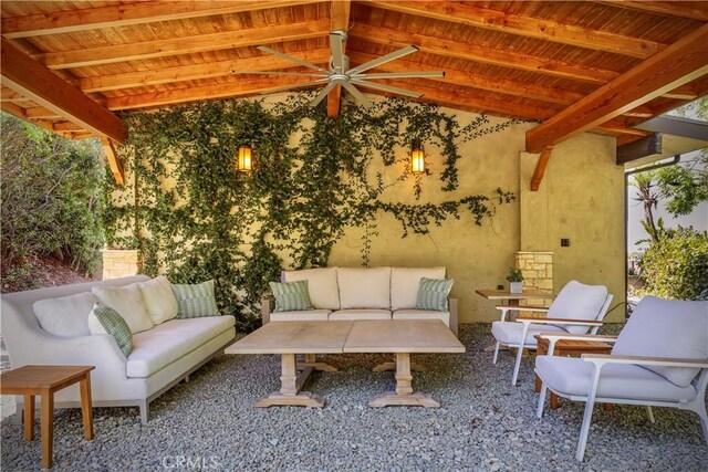 3700 Koster Ave, Sherman Oaks, CA 91423 - view of patio / terrace with outdoor lounge area