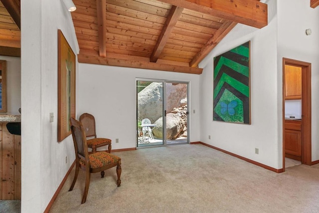 46920 Rainbow Canyon Rd, Temecula, CA 92592 - unfurnished room with carpet floors and wood ceiling