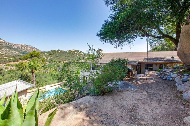 46920 Rainbow Canyon Rd, Temecula, CA 92592 - view of yard with a mountain view