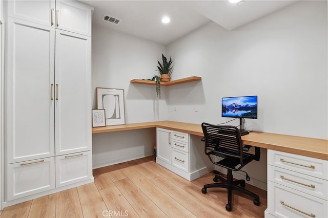 305 Blackrock, Lake Forest, CA 92610 - office space featuring built in desk, light wood finished floors, and recessed lighting