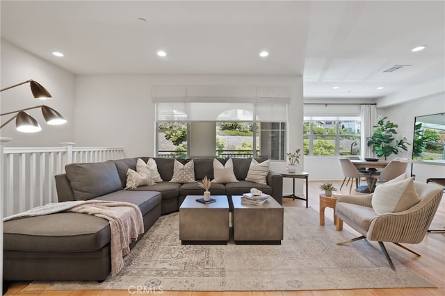 305 Blackrock, Lake Forest, CA 92610 - living area with recessed lighting and light wood-style flooring