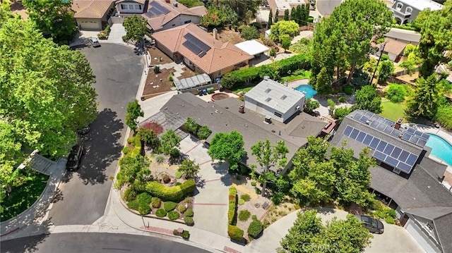 8601 Rudnick Ave, West Hills, CA 91304 - aerial view of residential area featuring a pool area