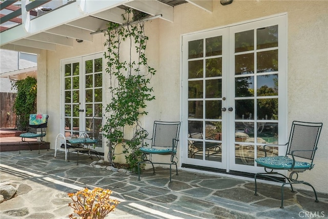 8601 Rudnick Ave, West Hills, CA 91304 - view of patio featuring french doors
