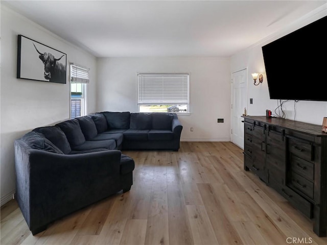 5960 Lime Ave, Long Beach, CA 90805 - living area with light wood-type flooring and baseboards