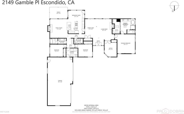 2149 Gamble Pl, Escondido, CA 92029 - view of floor plan / room layout