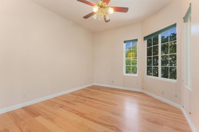 2149 Gamble Pl, Escondido, CA 92029 - empty room with light wood finished floors and ceiling fan