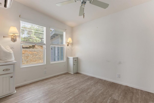 2149 Gamble Pl, Escondido, CA 92029 - spare room featuring light wood-style flooring and a ceiling fan
