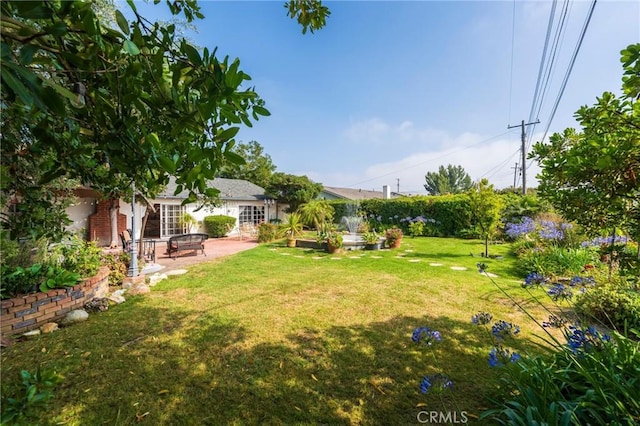 26767 Shadow Wood Dr, Rancho Palos Verdes, CA 90275 - view of grassy yard with a patio area