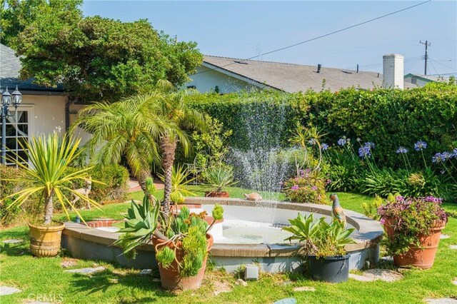26767 Shadow Wood Dr, Rancho Palos Verdes, CA 90275 - view of yard with an outdoor hot tub